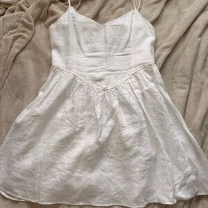 Aritzia White Linen Dress